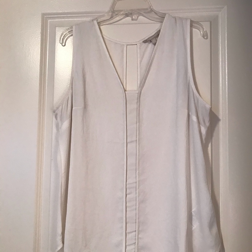 Banana Republic cream blouse